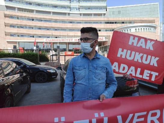 İBB iştiraklerinde işten çıkarılan işçilerden CHP Genel Merkezi önünde eylem