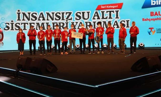 ‘İnsansız su altı sistemleri’ ile Teknofest’te 1’inci oldular