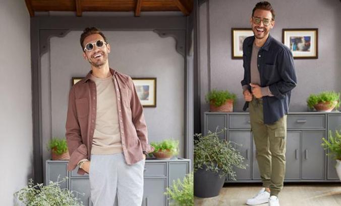 İtalyan Şef Danilo giyim markası için kamera karşısında