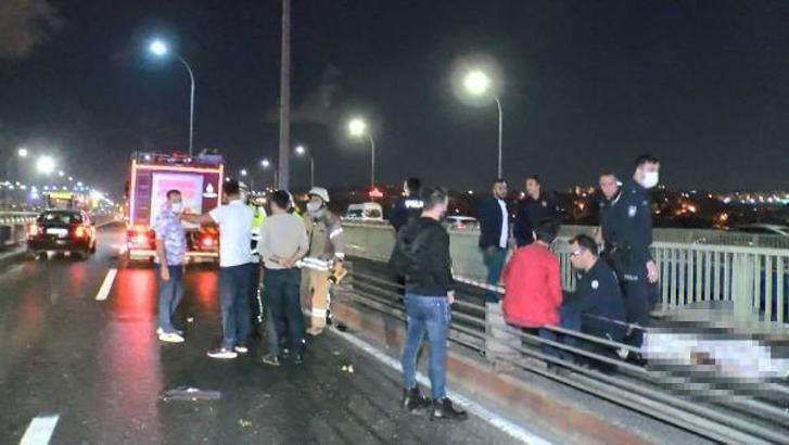Haliç Köprüsü'nde feci kaza: Araçtan yola fırlayan çocuk bariyerlere çarparak öldü
