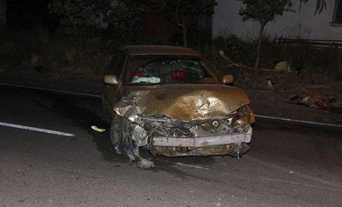 Manisa'da iki otomobil D300 kara yolunda koyun sürücüne daldı: 7 yaralı, 15 koyun öldü