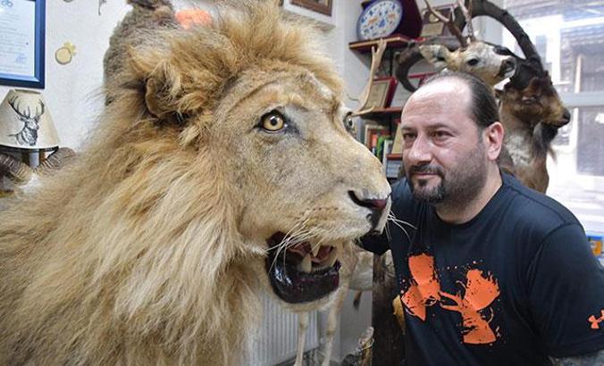 Tahnit ustası, ölen hayvanları gelecek nesillere tanıtıyor