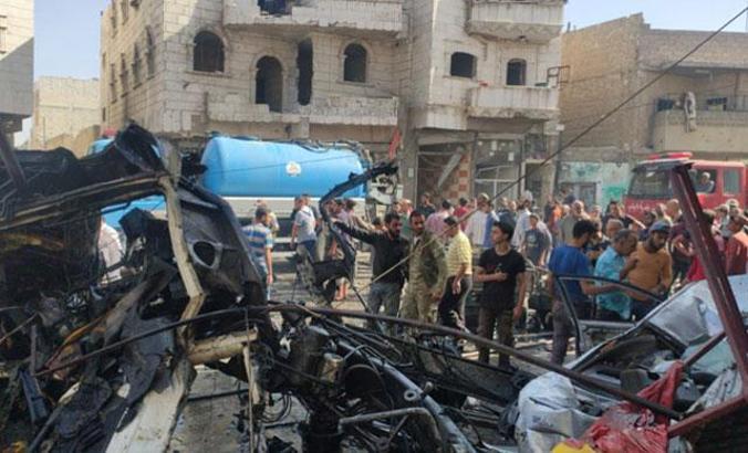 El Bab'da bomba yüklü kamyonla terör saldırısı: 14 ölü