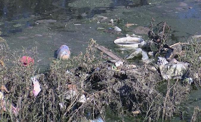 Yeşilköy'de dere çöp ve pislikle kaplandı, çevre sakinleri isyan etti