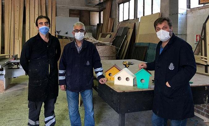 Şehir Tiyatroları'nın sahne dekorları kuşlara yuva oluyor