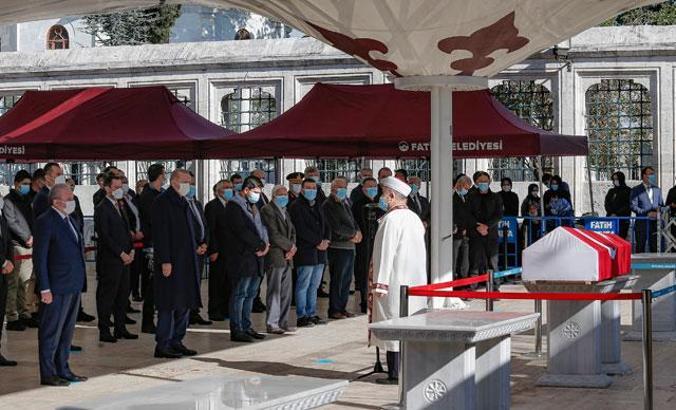 Cumhurbaşkanı Erdoğan, Burhan Kuzu'nun cenaze törenine katıldı