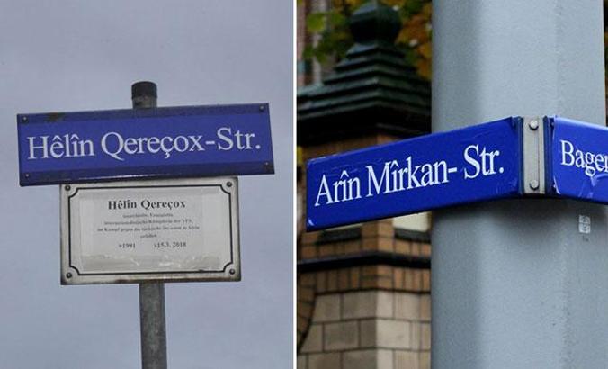 Almanya 4 sokağa terör örgütü PKK’lı teröristlerin ismini verdi