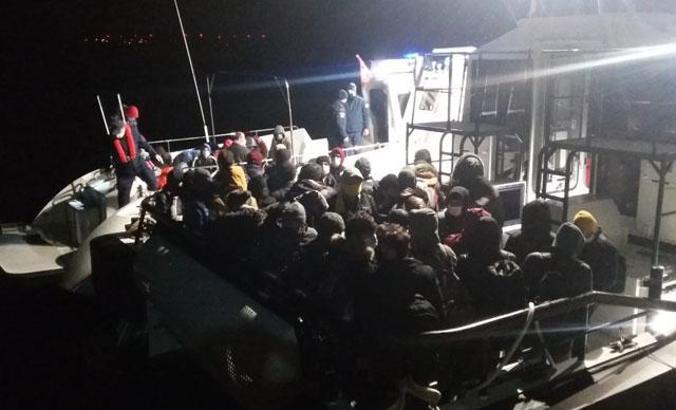 Çanakkale'de 102 kaçak göçmen yakalandı