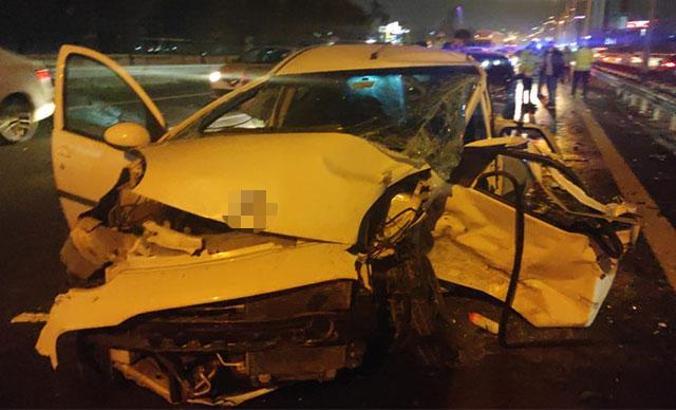 Basın Ekspres Yolu'nda feci kaza: 1'i ağır 3 yaralı