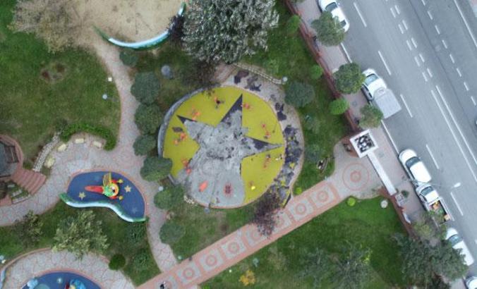 Küçükçekmece'deki parkta 'sembol' tartışması: Terör soruşturması yapılıyor