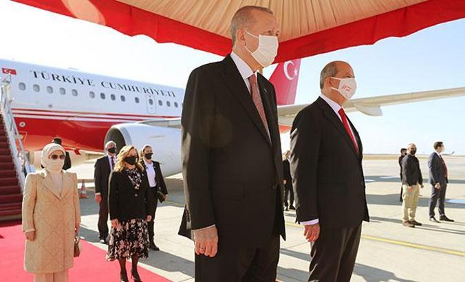 Cumhurbaşkanı Erdoğan KKTC’de