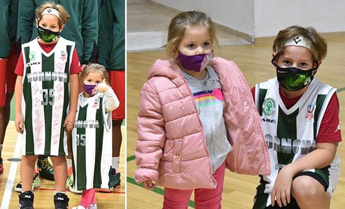 Mucize bebek Ayda'dan basketbol sahasında 'iyiyim' pozu