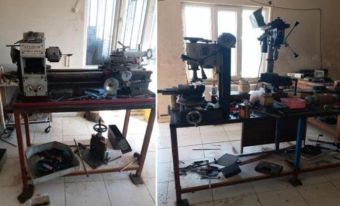 Köy evini silah atölyesine çevirmiş