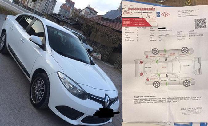 90 bin liraya aldığı otomobilin 2 araçla birleştirildiğini ekspertiz raporuyla öğrendi