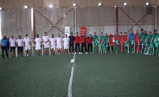 Afrin’de Dünya Engelliler Günü’nde ampute futbol maçı