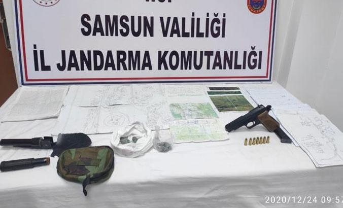 Define haritalarıyla yakalandılar