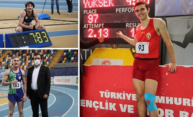 Atletizmde Salon Rekor Deneme Yarışları'nda 4 yeni rekor