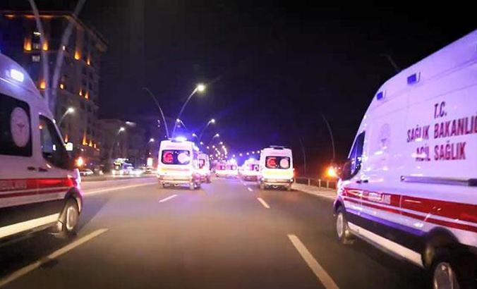 Şanlıurfa’ya siren çalarak giren 38 ambulans şoförüne soruşturma