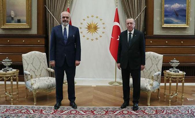 Cumhurbaşkanı Erdoğan, Arnavutluk Başbakanı Rama'yı kabul etti