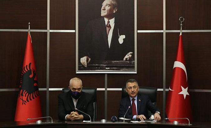 Fuat Oktay, Arnavutluk Başbakanı ile SSB'yi ziyaret etti