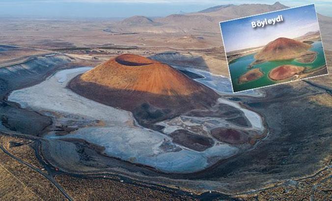 'Dünya'nın nazar boncuğu' Meke Gölü, haritadan silinme noktasında