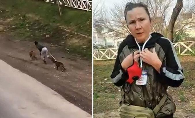 Köpeğe şiddet uygulayan kadın: Köpek döven ben, kediyi kurtaran da ben