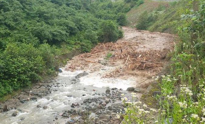 Doğu Karadeniz'de taşkınlara karşı 'Yarı Geçirgen Tersip Bendi'