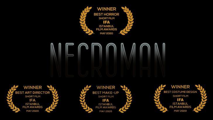 ‘Necroman’ kısa filmiyle 14 ödülün sahibi oldu