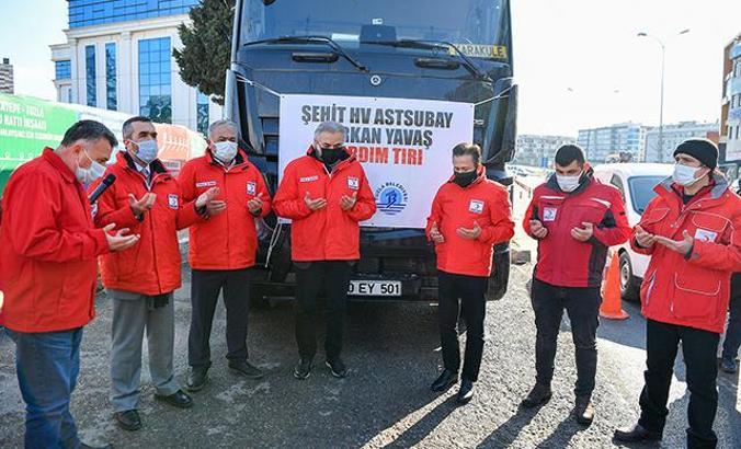 Tuzla’dan Cinderesi mağdurlarına 163’üncü tır yola çıktı