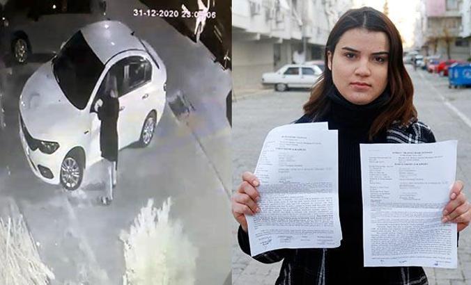 Tacize uğradığını iddia ettiği adamın otomobilini tornavidayla çizdi