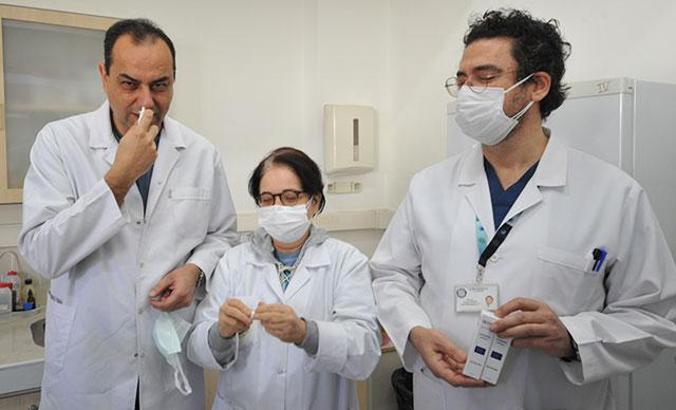 Bursa'da Covid-19 virüsünü ağız ve burunda öldüren sprey üretildi