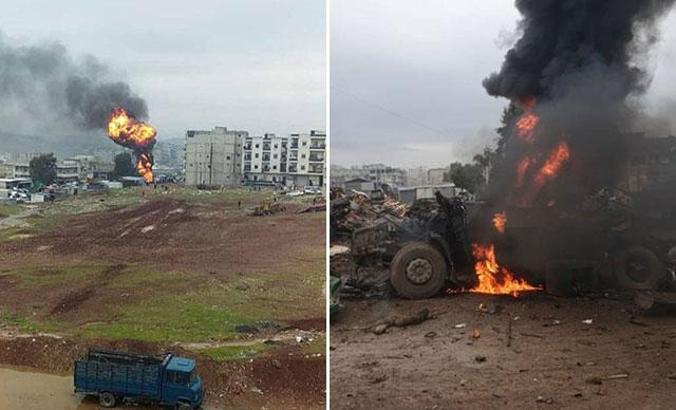 MSB: Afrin'deki bombalı terör saldırısında 5 sivil hayatını kaybetti