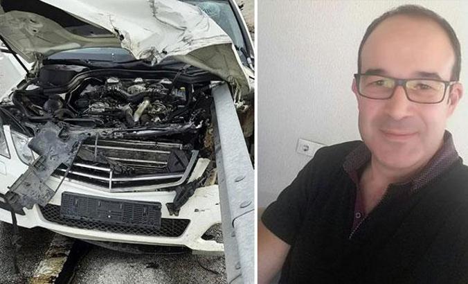 Otomobil bariyerlere saplandı: Profesör öldü, kızı yaralandı