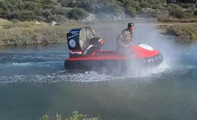 Milli Park'a 'hovercraft'lı koruma desteği