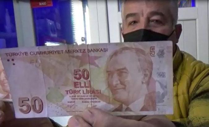 Hatalı basım 50 TL'yi şatışa çıkardı