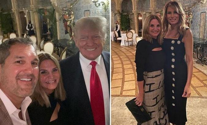 Trump çifti Beyaz Saray’dan ayrıldıktan sonra ilk kez görüntülendi