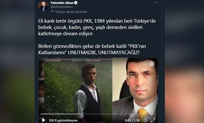 İletişim Başkanı Altun: Bebek katili PKK'nın katliamlarını unutmadık, unutmayacağız