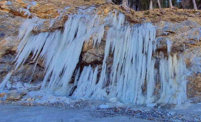 Alanya'da devasa buz kütleleri oluştu