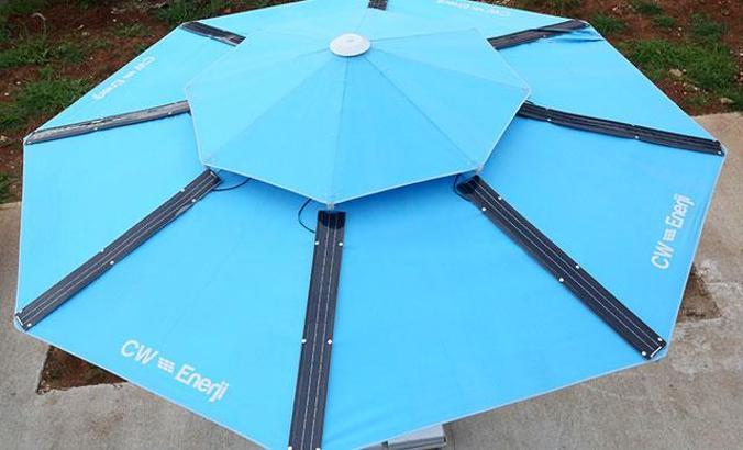 Plaj şemsiyeleri elektrik üretecek