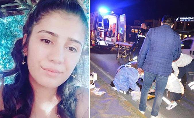 Yolun karşısına geçmek isteyen Gamze'den acı haber