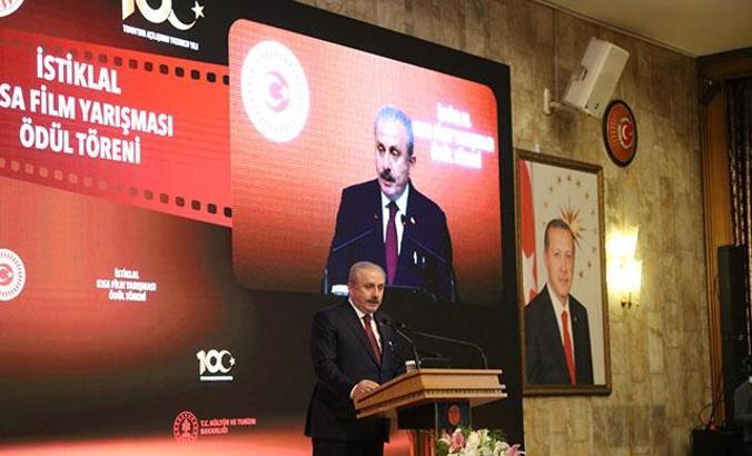 TBMM Başkanı Şentop, 'İstiklal' konulu kısa film yarışmasının ödüllerini verdi