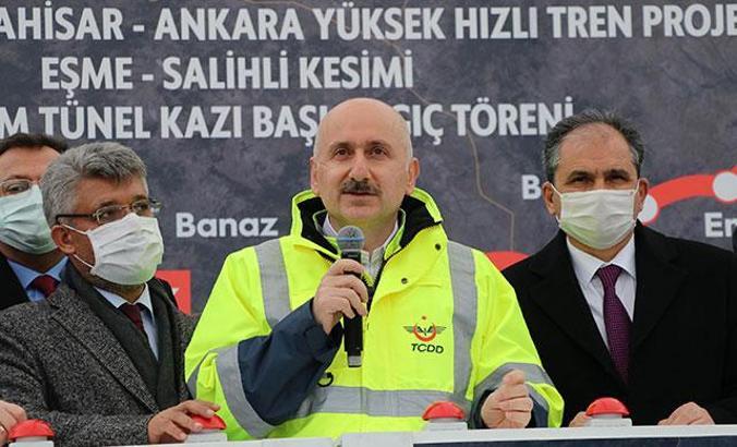 Bakan Karaismailoğlu, Türkiye'nin en geniş tünelinin açma çalışmasını başlattı