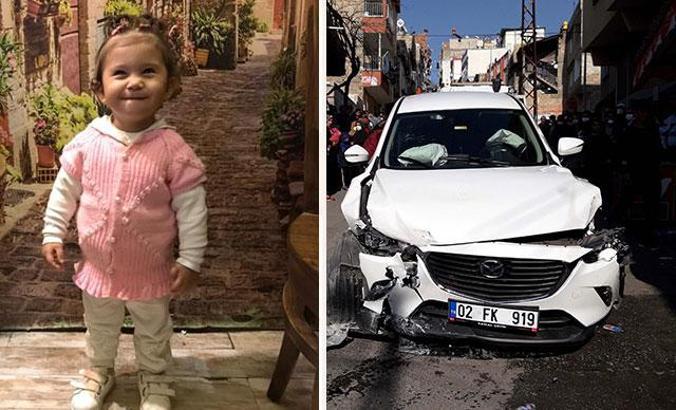 Sokakta oyun oynarken otomobilin çarptığı Ayşe Naz, öldü