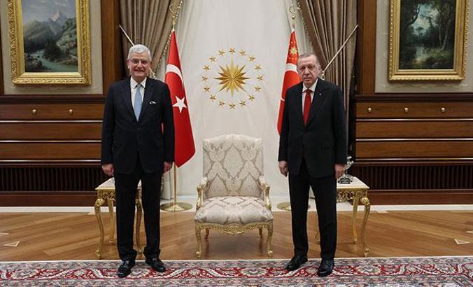 Cumhurbaşkanı Erdoğan, BM Genel Kurul Başkanı Bozkır'ı kabul etti