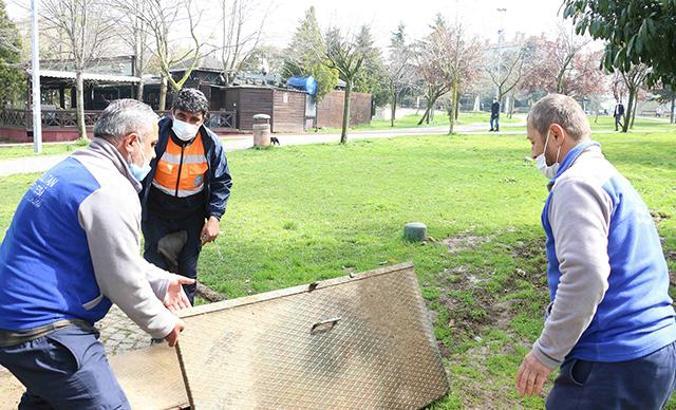 Eyüpsultan parklarına yağmur suyu depolama sistemleri kuruluyor