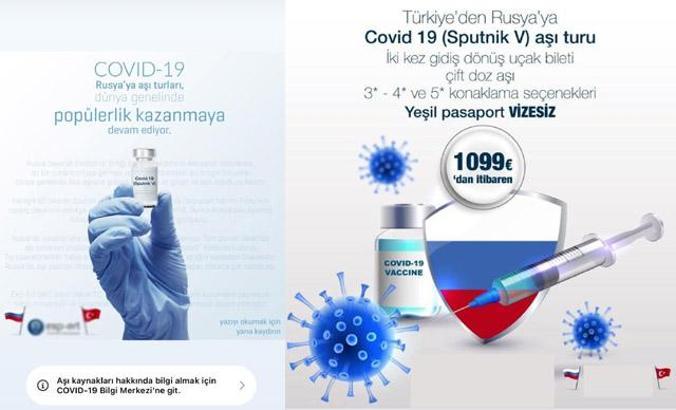 Bu da Kovid-19 Aşı Turu; fiyatlar 3 binden 10 bin liraya kadar çıkıyor