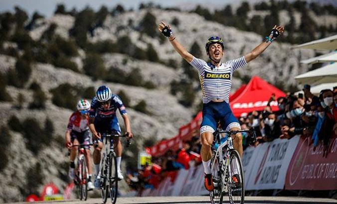 56'ncı Cumhurbaşkanlığı Türkiye Bisiklet Turu Kemer-Elmalı etabını Jose Manuel Diaz Gallego kazandı