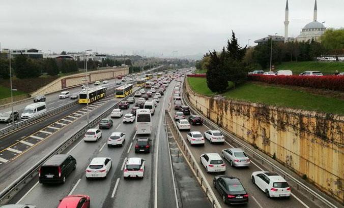 İstanbul'da köprü trafiği