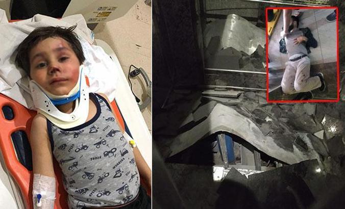 Asansör 11'inci kattan yere çakıldı; baba oğlunu kucağına alarak kurtardı