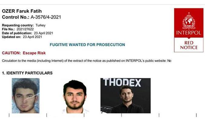 Fatih Faruk Özer İnterpol'ün aradığı 30'uncu Türk oldu